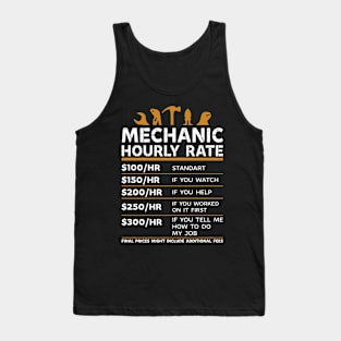 Mechanic hourly rate Tank Top